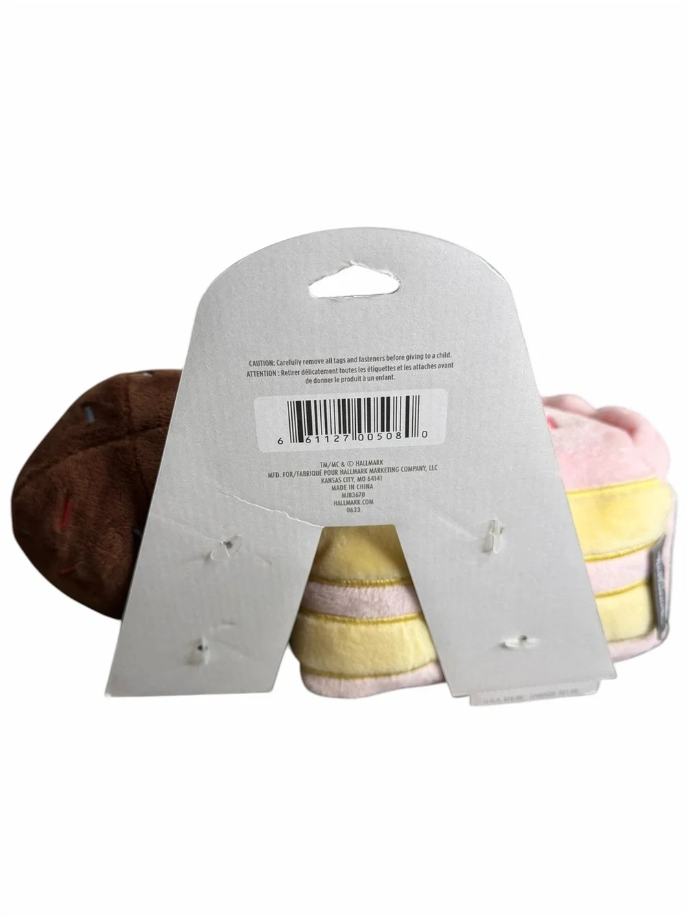 Hallmark Better Together Cake & Ice Cream Magnetic Plush Set NWT 5”